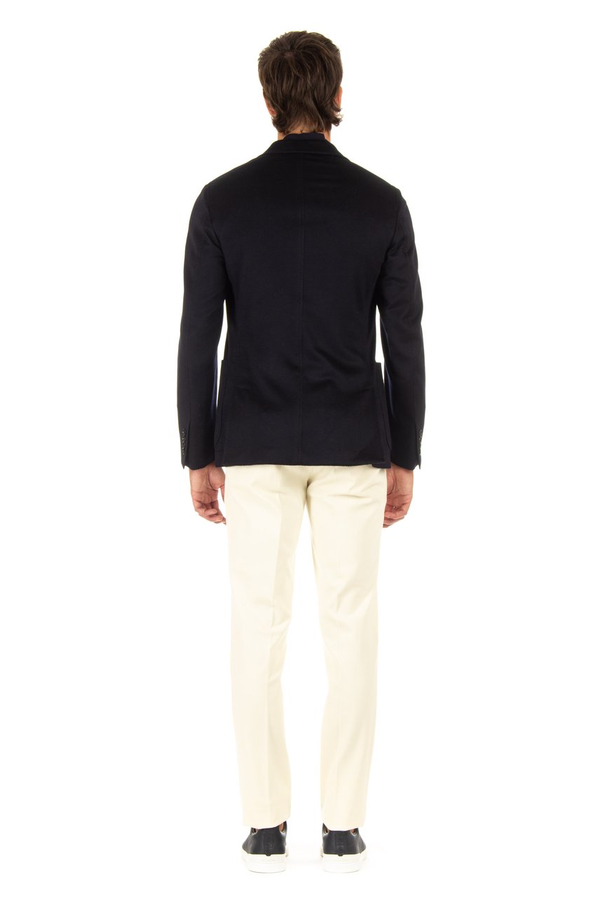 Zegna Pure Cashmere Unstructured Jacket Zwart