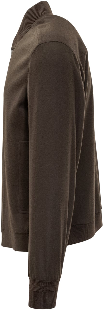 Zegna Zegna Giacca Marrone in Lana Bruin