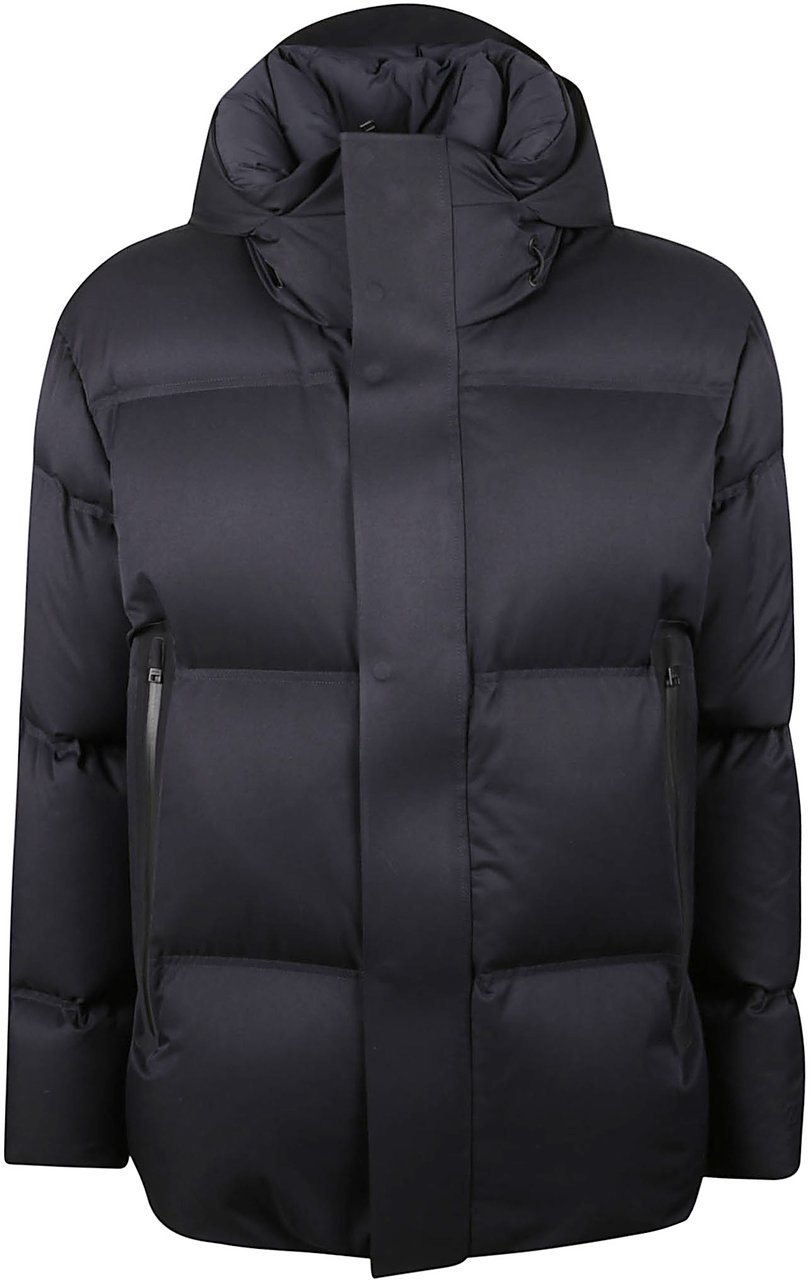 Zegna Down Jacket Blue Blauw