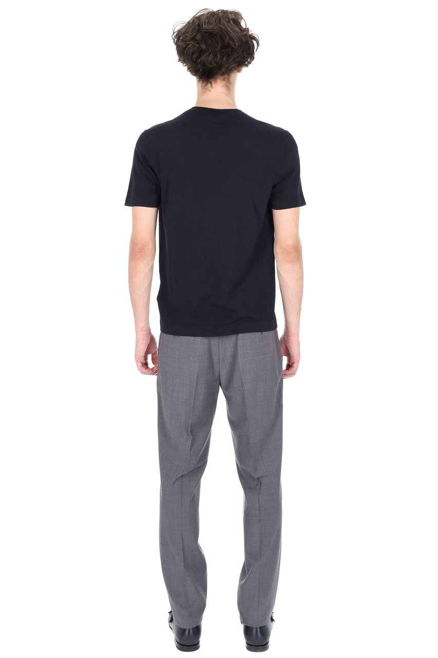 Zegna 15milmil Gauge 18 Wool T-Shirt Zwart