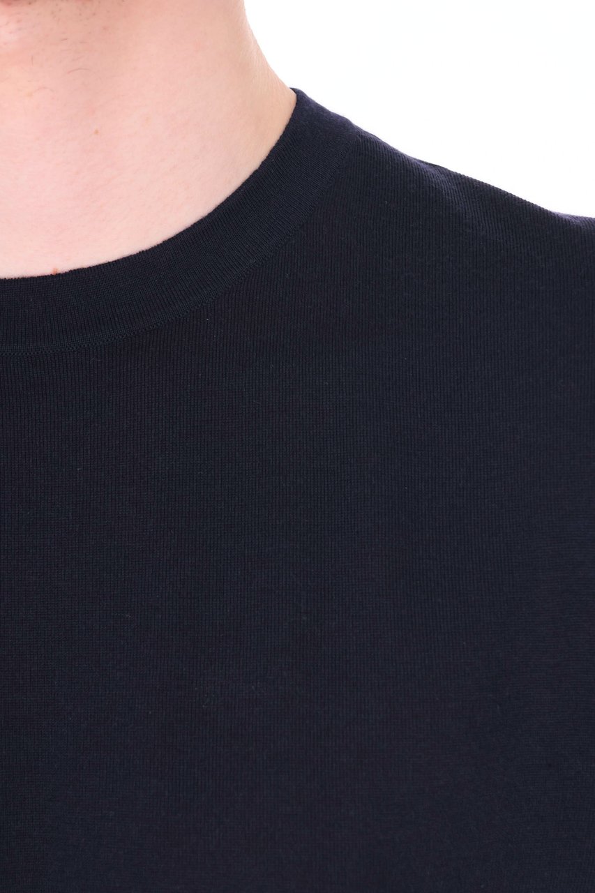 Zegna 15milmil Gauge 18 Wool T-Shirt Zwart