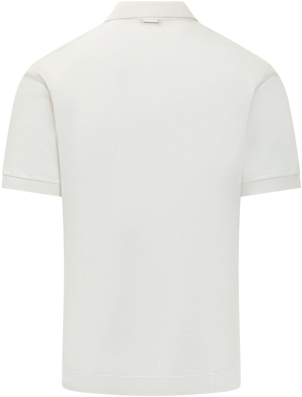 Zegna Polo con Colletto e Bottoni Wit