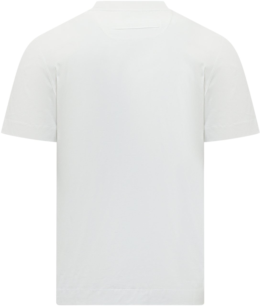 Zegna T-shirt in Puro Cotone Wit