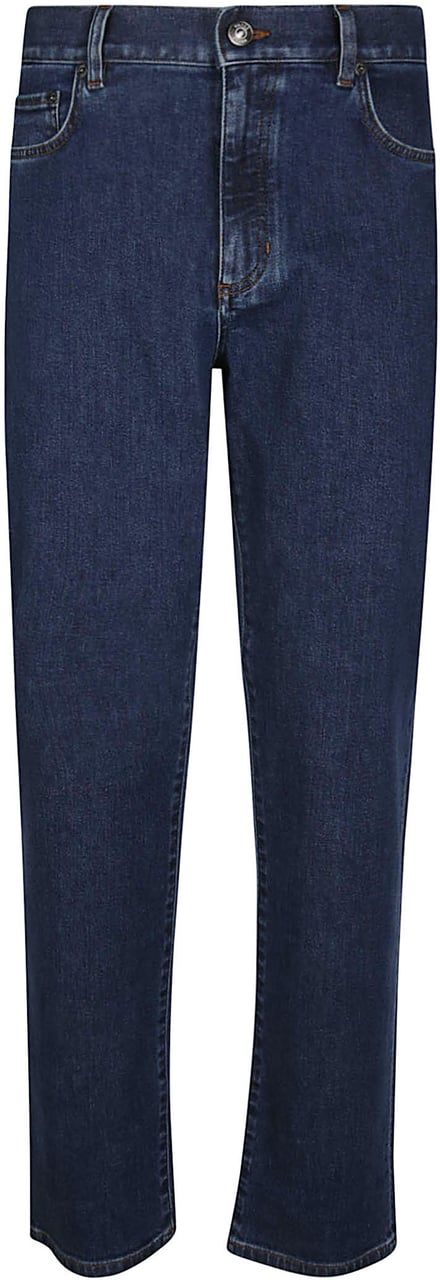 Zegna Inches Classic Light Comfort Jeans Blue Blauw