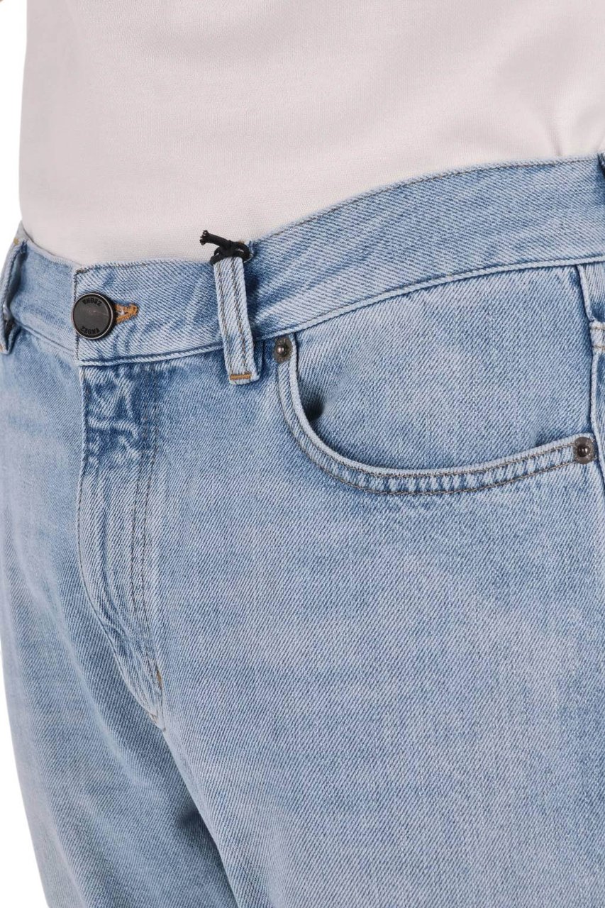 Zegna Light Wash Denim Jeans with Classic Five-Pocket Design Blauw