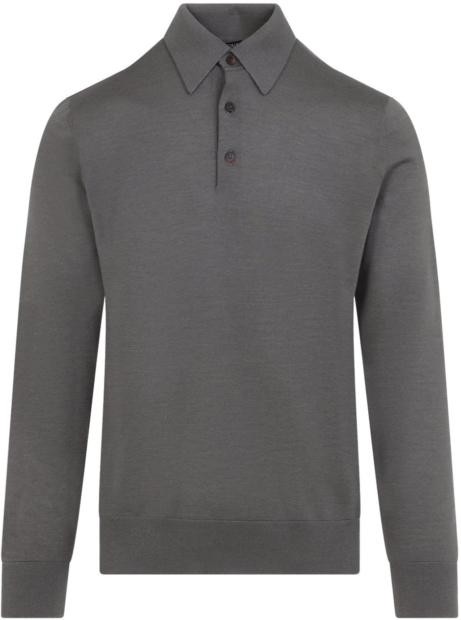 Zegna Zegna Cashmere And Silk Polo Divers