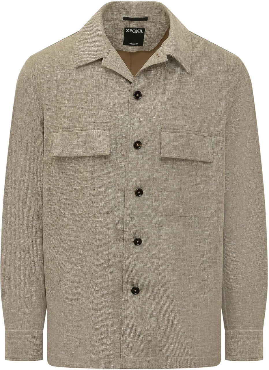 Zegna CROSSOVER OVERSHIRT Taupe