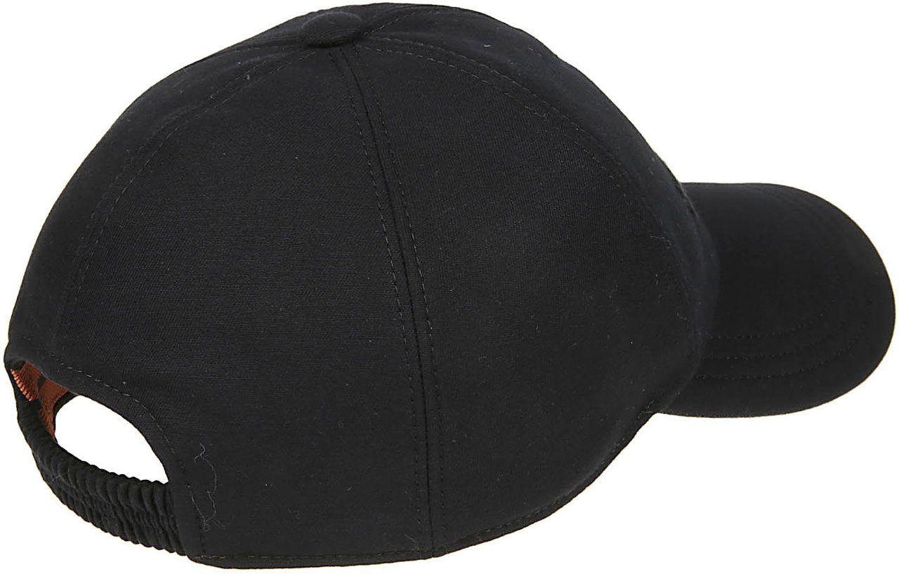 Zegna Lux Baseball Cap Black Zwart