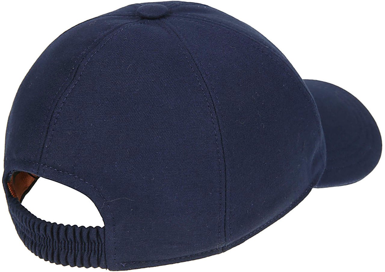 Zegna Lux Baseball Cap Blue Blauw