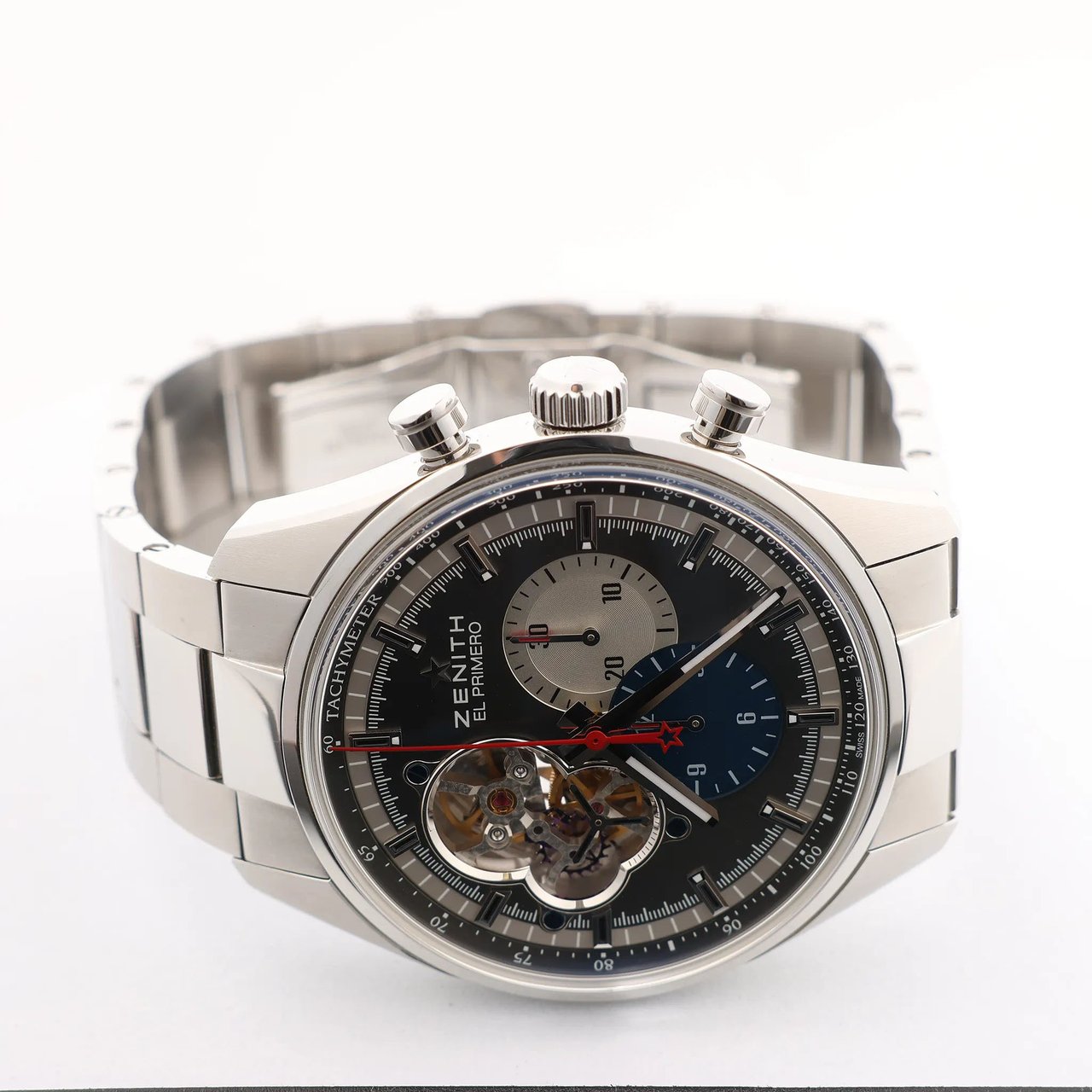 Zenith Zenith El Primero CHRONOMASTER OPEN 03.2040.4061/23.M2040 379233 SS AT Watch with Gray Dial Grijs
