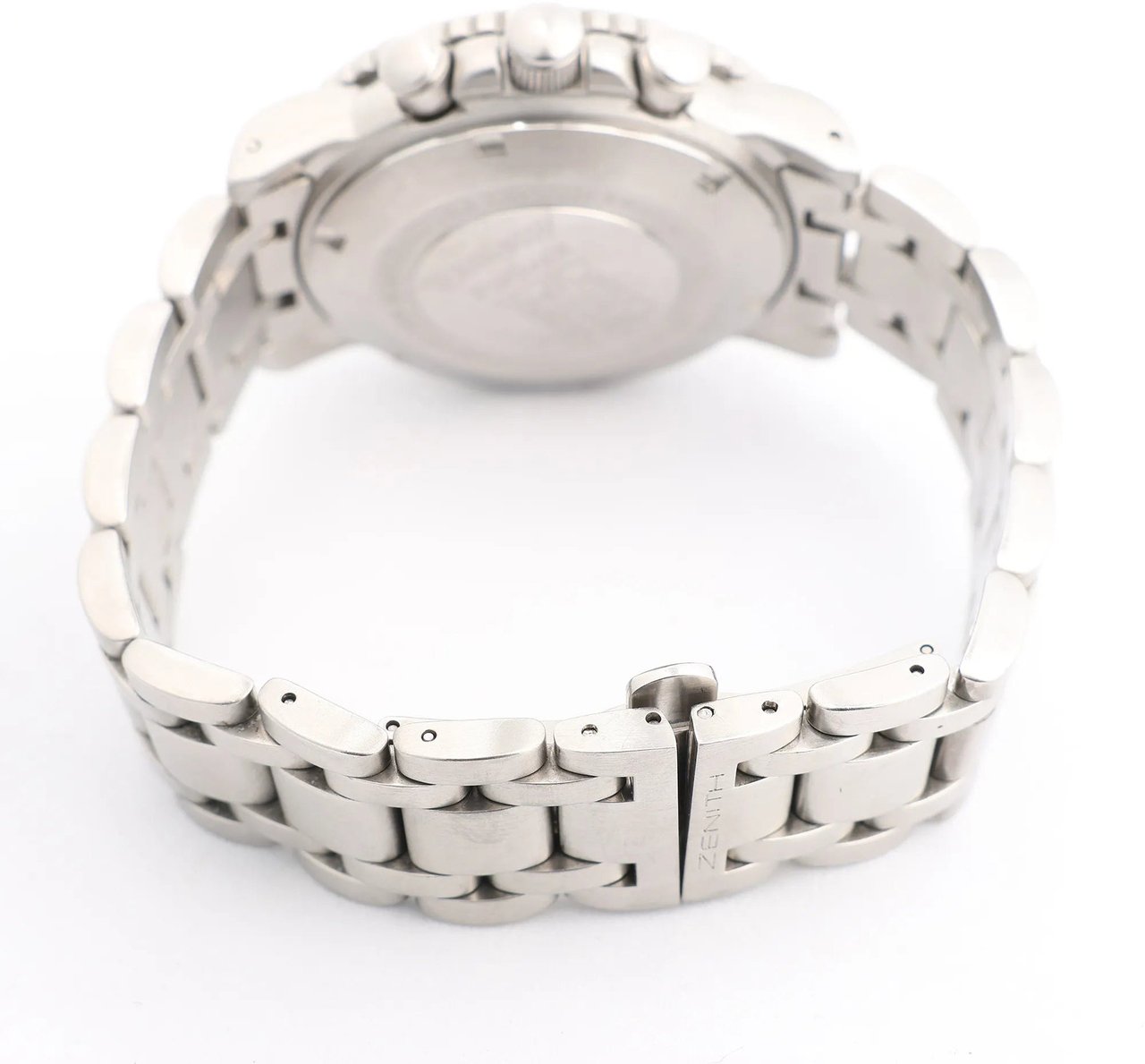 Zenith Zenith El Primero Rainbow Flyback 02.0480.405 SS AT Watch with Black Dial Zwart