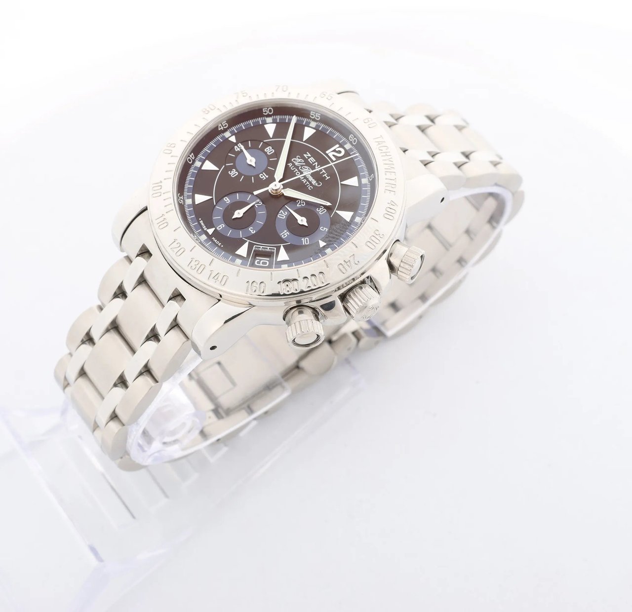 Zenith Rainbow El Primero 02.0461.400/71 SS AT Watch with Black Dial Zwart