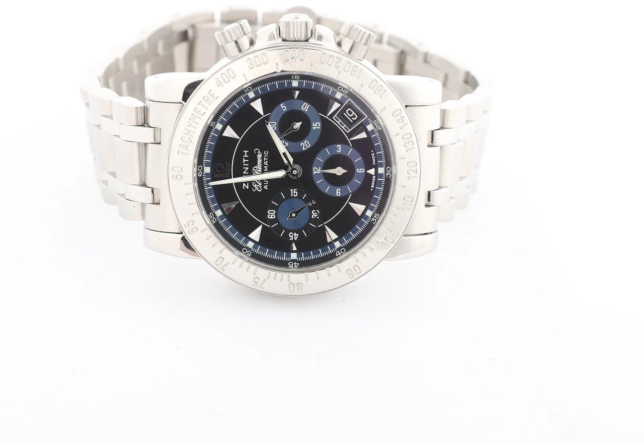 Zenith Rainbow El Primero 02.0461.400/71 SS AT Watch with Black Dial Zwart