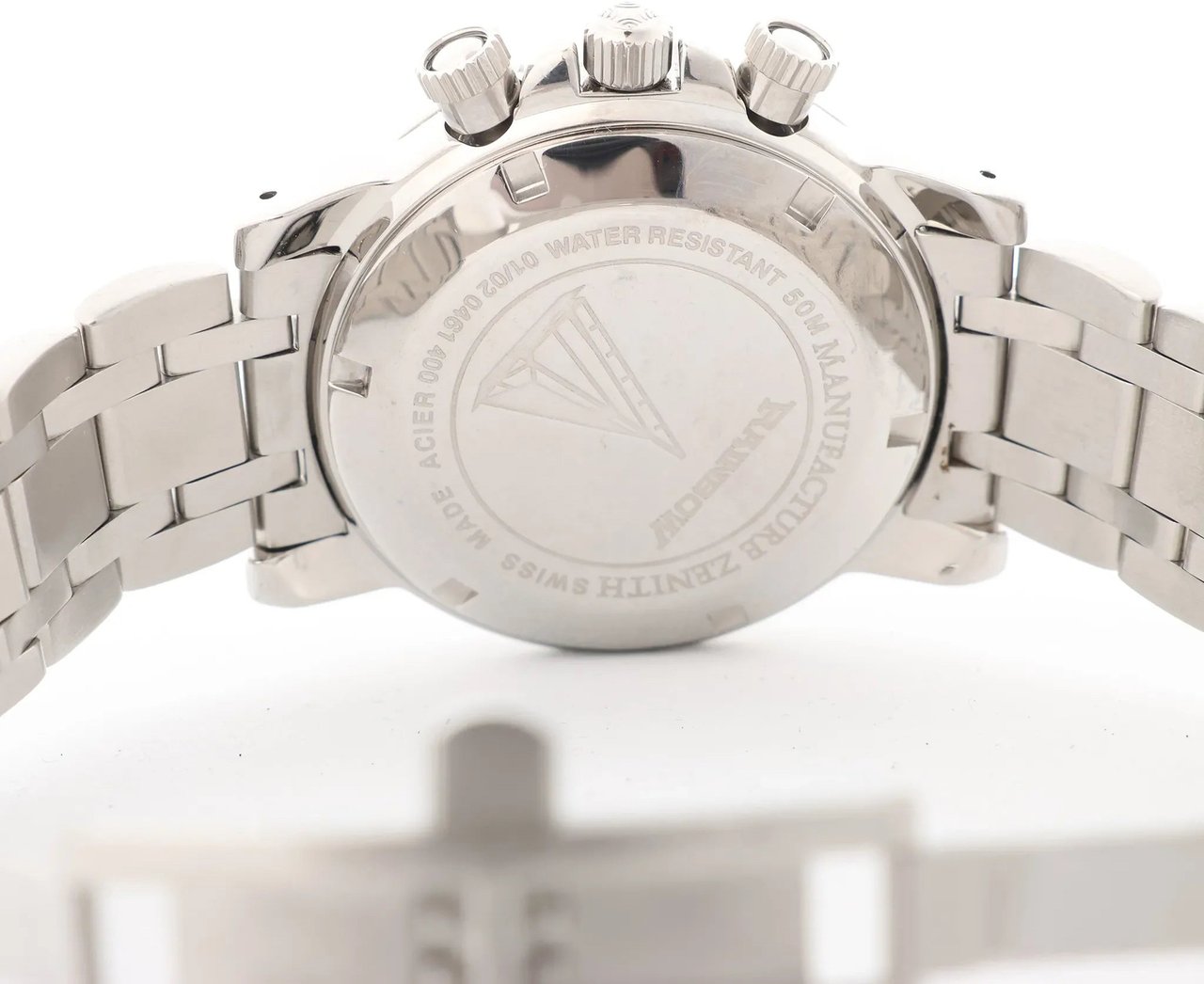 Zenith Rainbow El Primero 02.0461.400/71 SS AT Watch with Black Dial Zwart