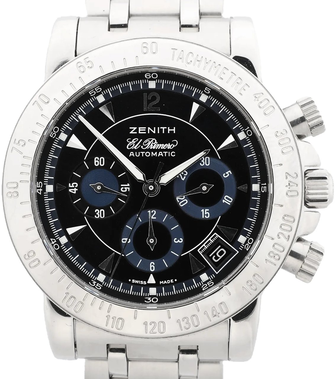 Zenith Rainbow El Primero 02.0461.400/71 SS AT Watch with Black Dial Zwart