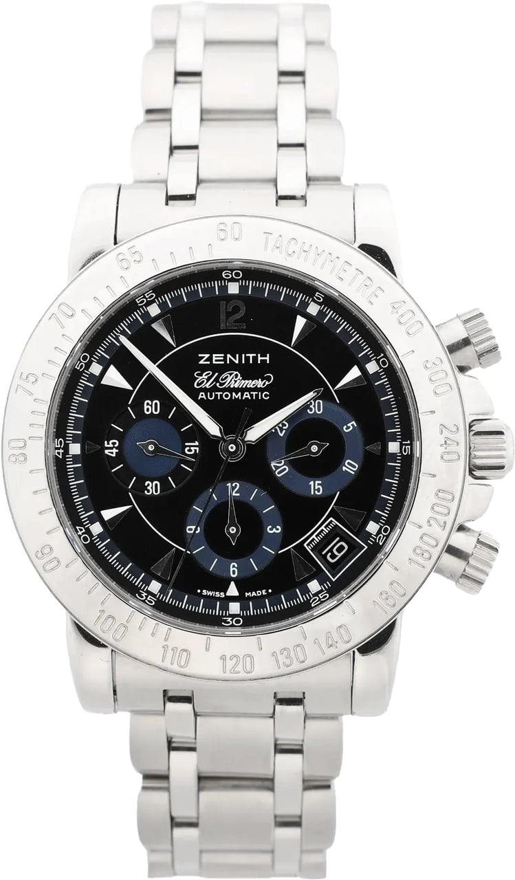 Zenith Rainbow El Primero 02.0461.400/71 SS AT Watch with Black Dial Zwart