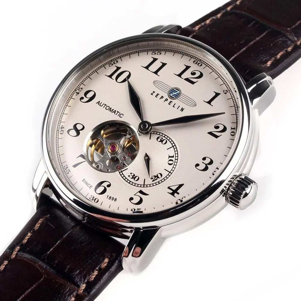 Zeppelin 7666-5 LZ 127 Graf automatisch horloge Beige