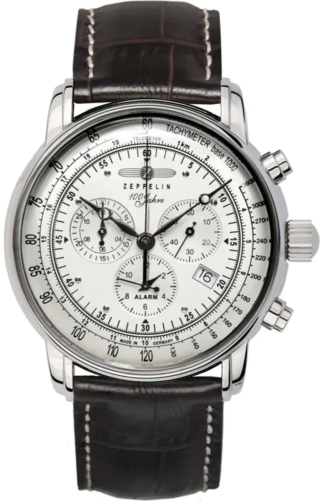 Zeppelin 7680-1 100 Jahre heren horloge Wit