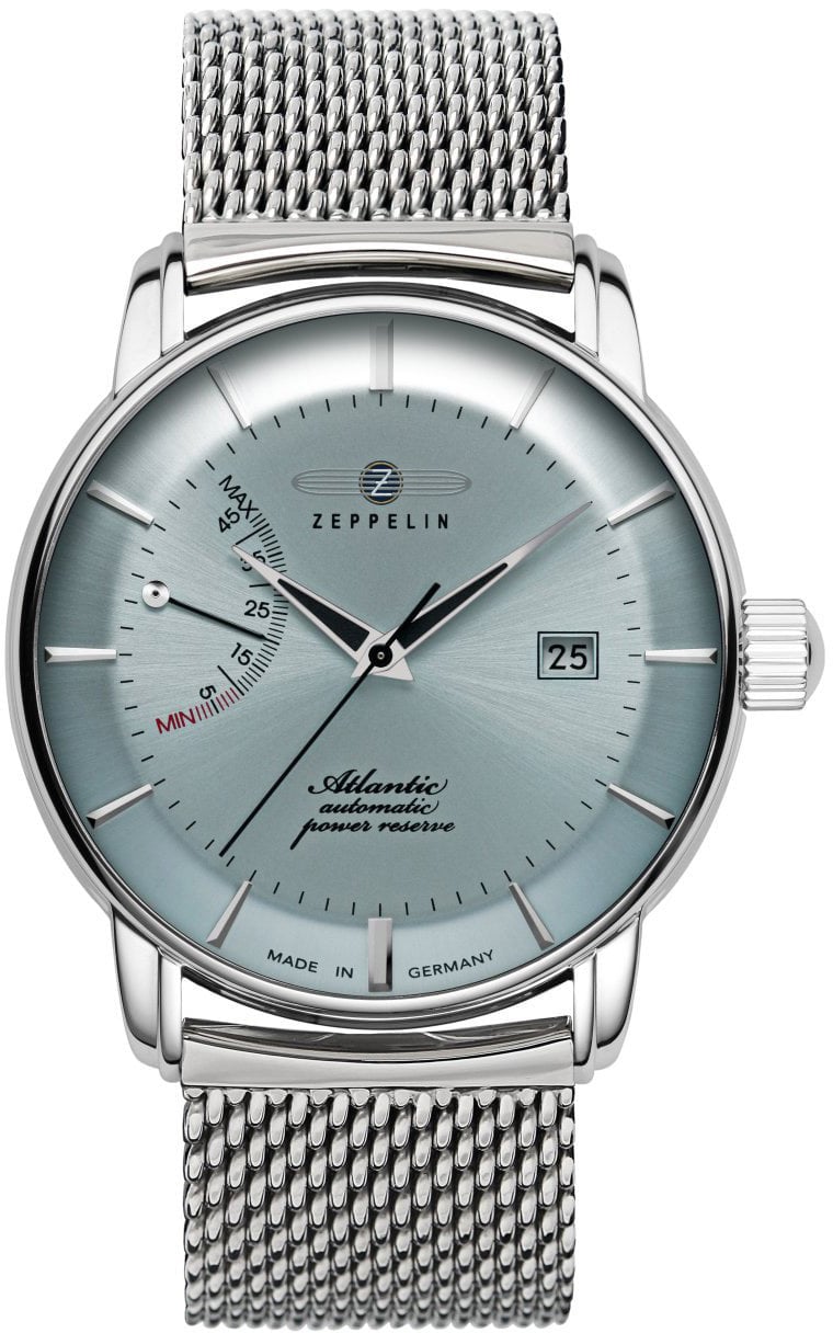 Zeppelin 8462M-6 Atlantic automatisch horloge 42 mm Blauw