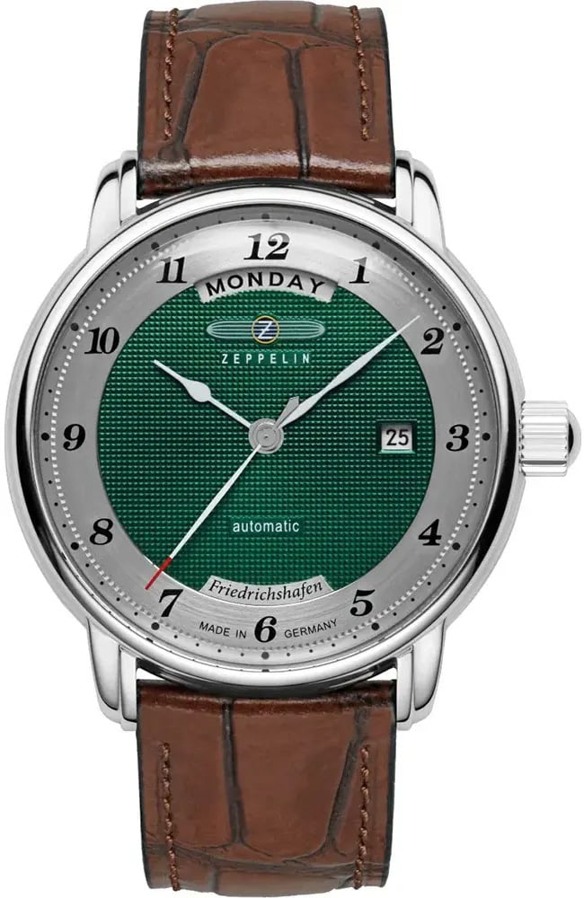 Zeppelin 8562-2 Friedrichshafen automatisch heren horloge Groen