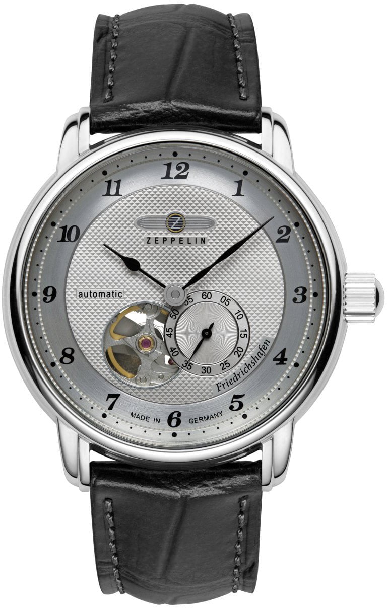 Zeppelin 8566-4 Friedrichshafen automatisch horloge Zilver