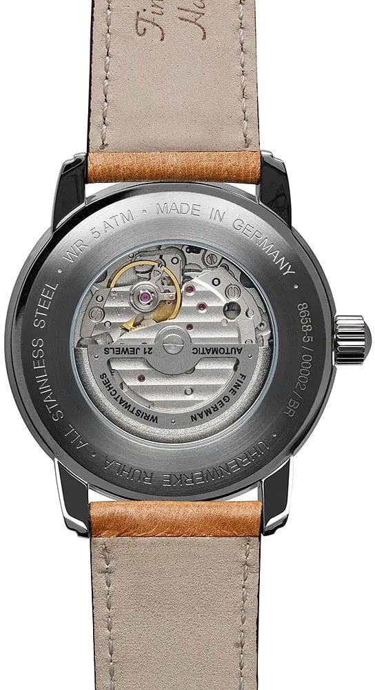 Zeppelin 8658-5 New Captain's Line automatisch skeleton horloge Beige