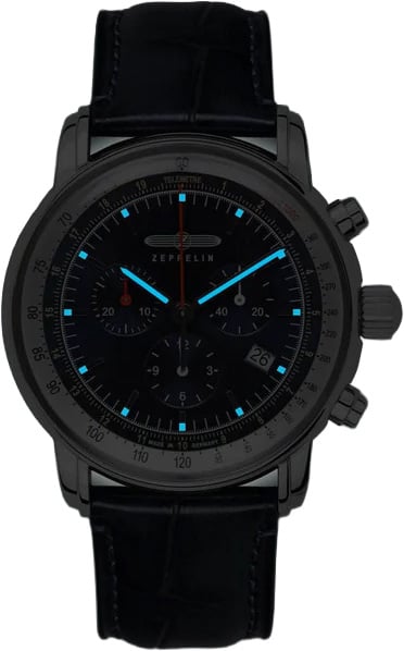 Zeppelin 8888-3 LZ14 Marine chronograaf heren horloge Blauw