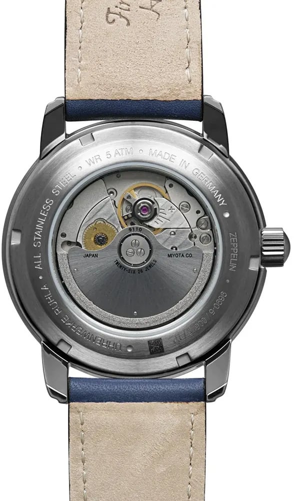 Zeppelin 9690-3 Méditerranée automatisch heren horloge Blauw