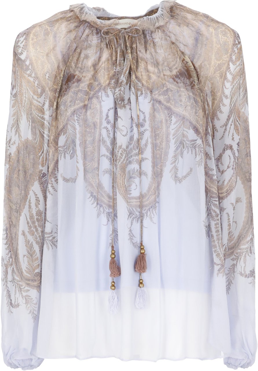 Zimmermann Shirts Purple Paars