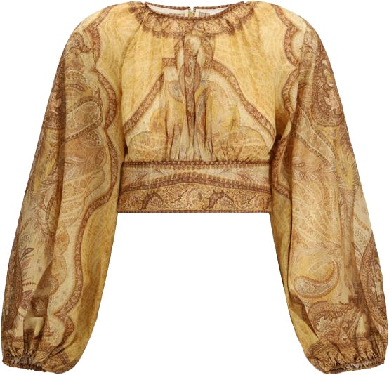 Zimmermann Zimmermann Bicolor Cotton Blouse Divers