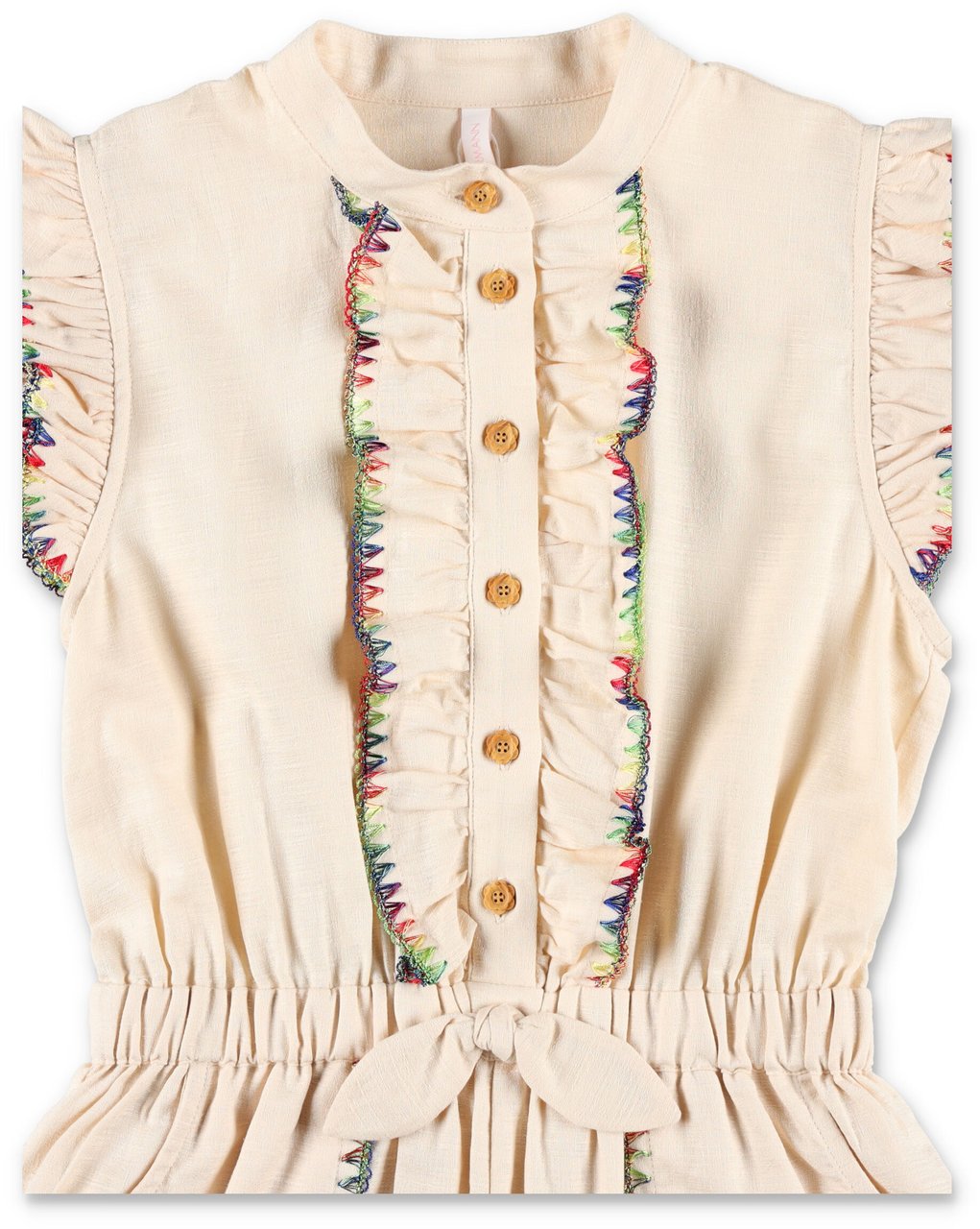 Zimmermann Lucy Frill Jumpsuit Bianco Wit