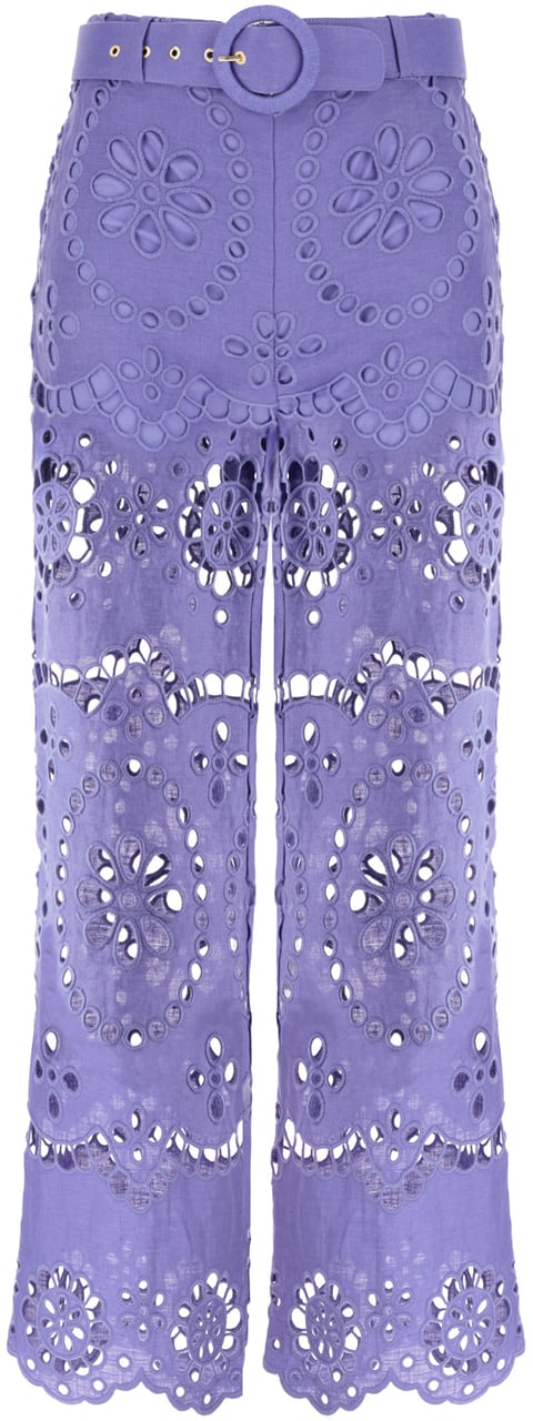Zimmermann Zimmermann Purple linen Pop pants Paars