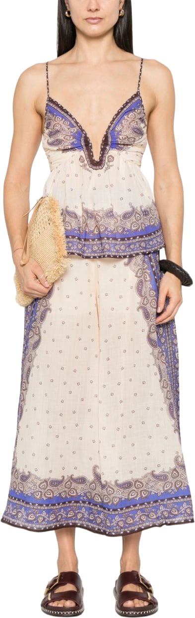 Zimmermann Trousers Purple Wit