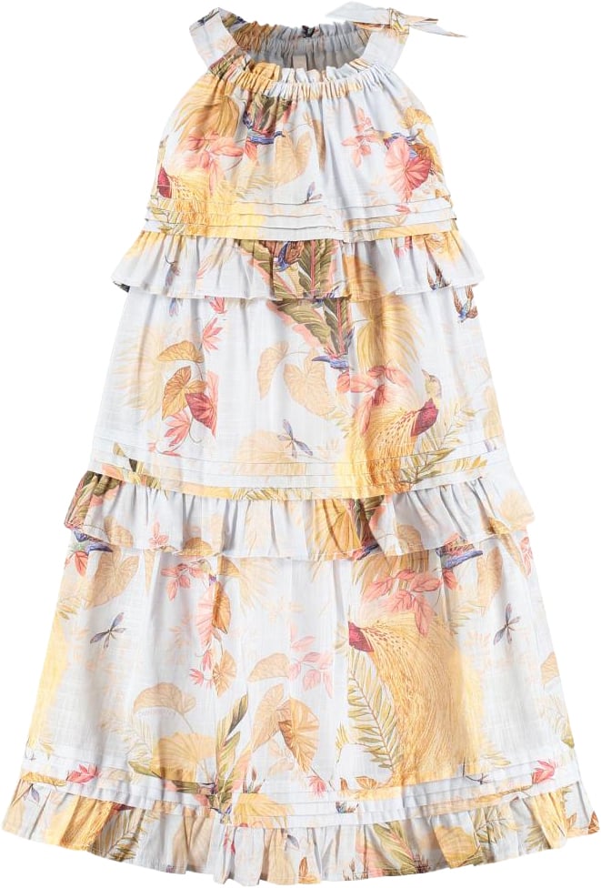 Zimmermann Rhiannon Kids Swing Dress Blauw