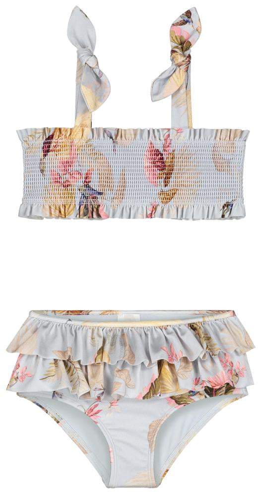 Zimmermann Rhiannon Kids Shirred Bikini Blauw