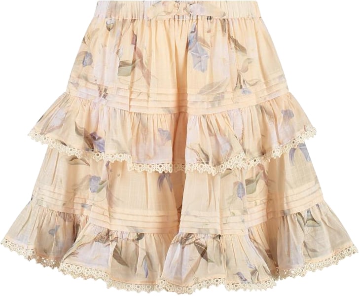 Zimmermann Cascadian Kids Frill Skirt Roze