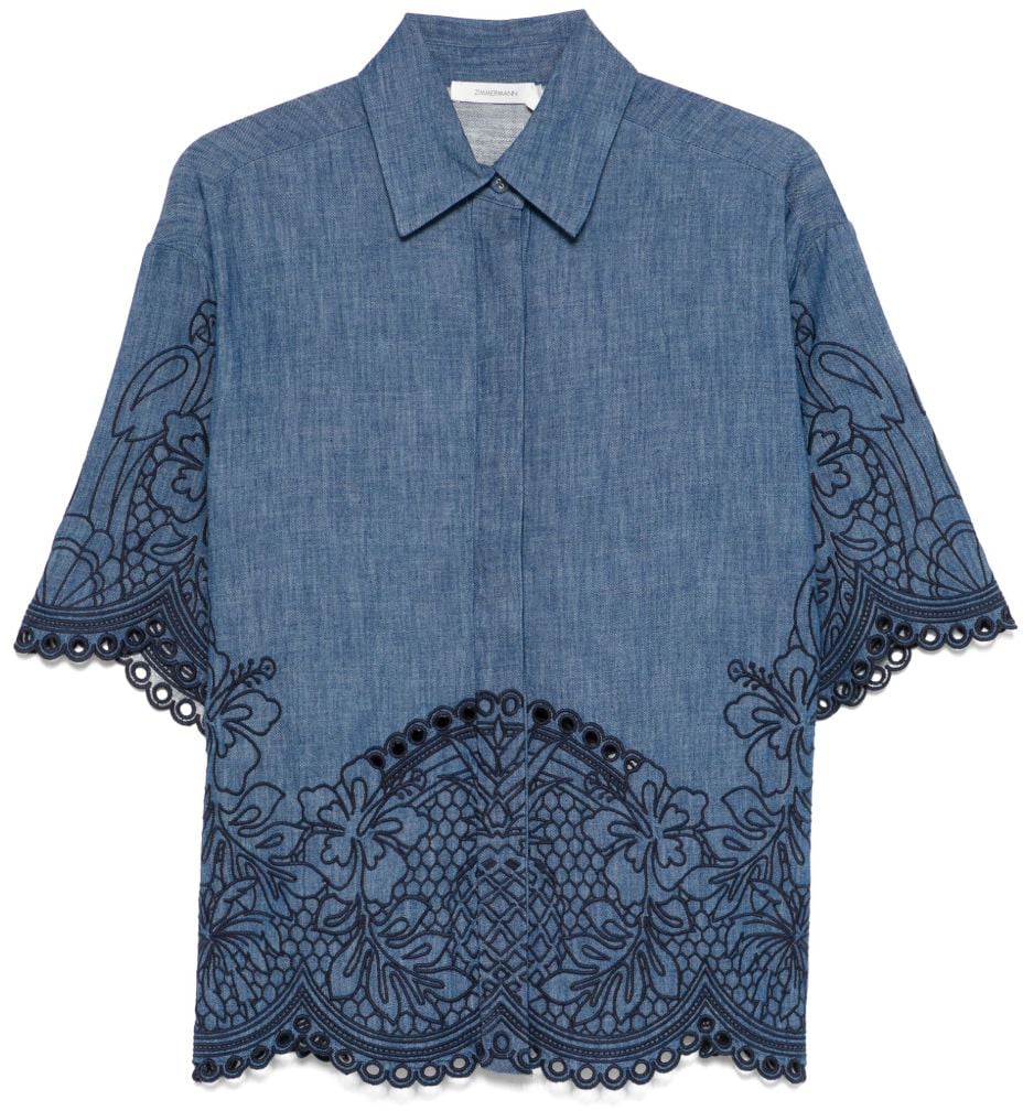 Zimmermann Shirts Blue Blauw