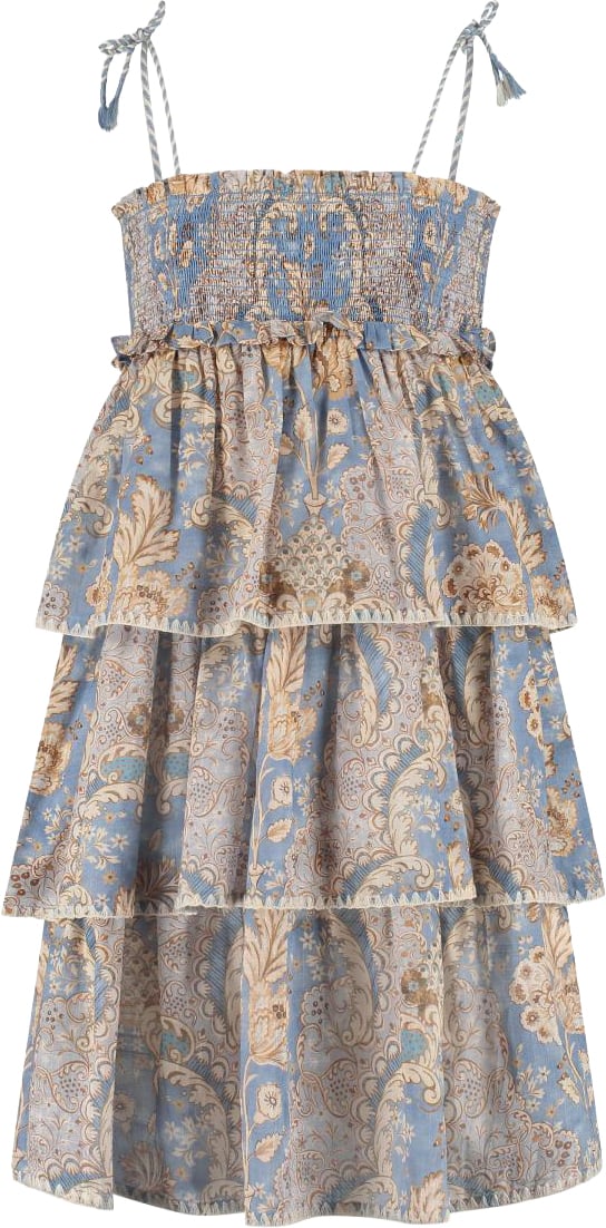 Zimmermann Daylight Kids Tiered Dress Blauw
