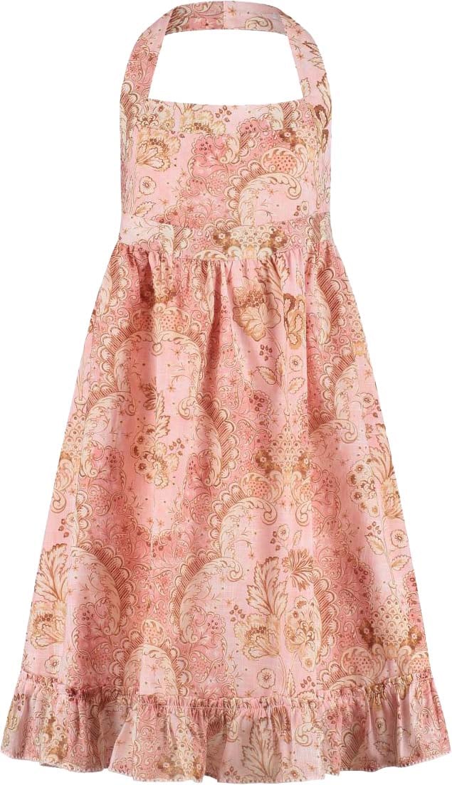 Zimmermann Daylight Kids Halter Dress Roze