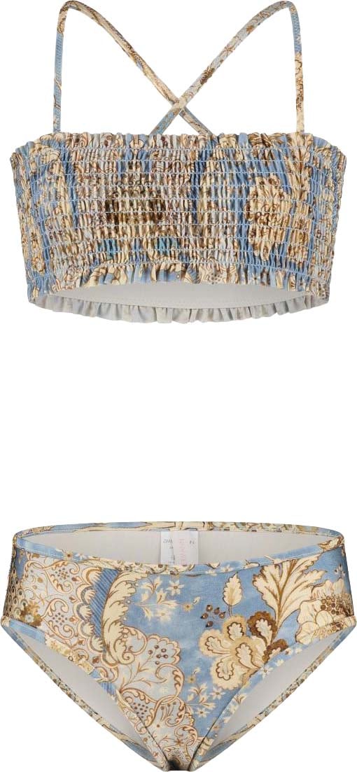 Zimmermann Daylight Kids Shirred Bikini Blauw