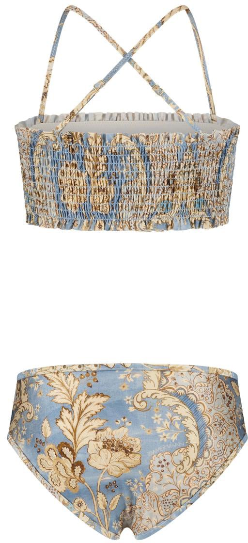 Zimmermann Daylight Kids Shirred Bikini Blauw