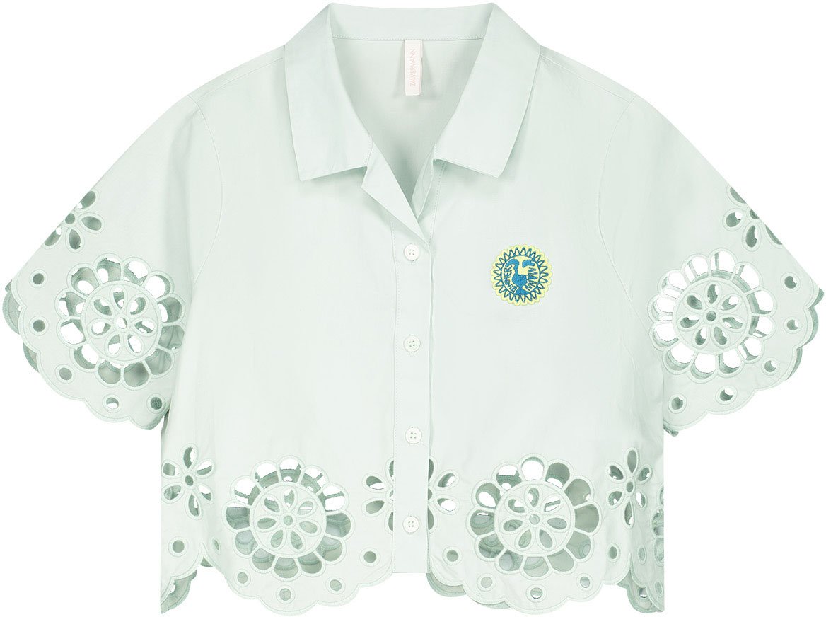 Zimmermann Awaken Kids Broderie Shirt Groen