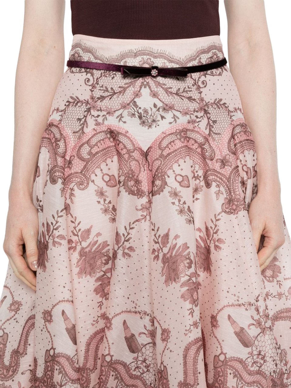 Zimmermann Skirts Pink Roze