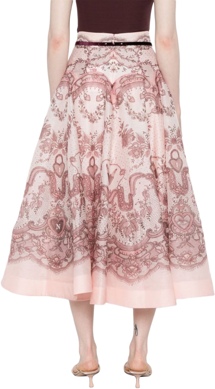 Zimmermann Skirts Pink Roze