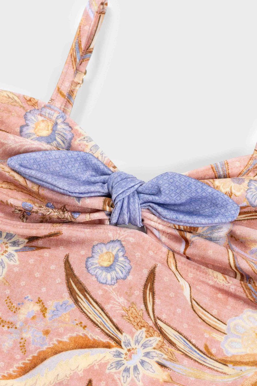 Zimmermann Indra Kids Tie Front Pc Roze