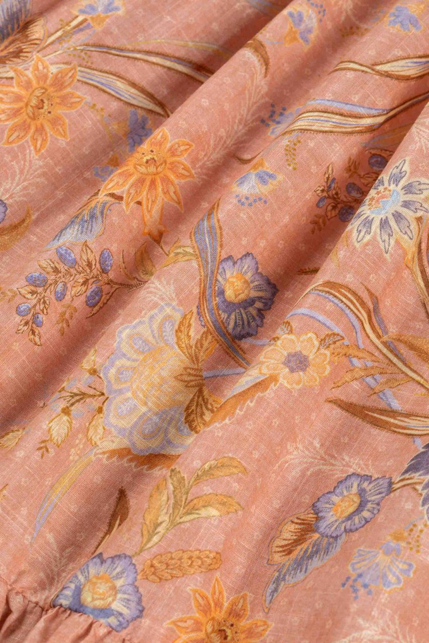 Zimmermann Indra Kids Tie Front Dress Oranje