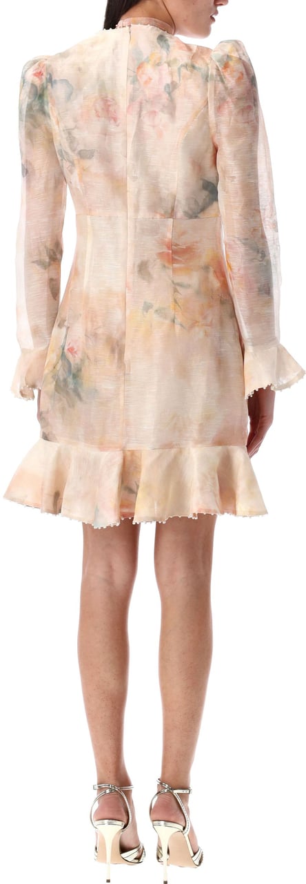 Zimmermann Crush Floer Mini Dress Light Flower Divers