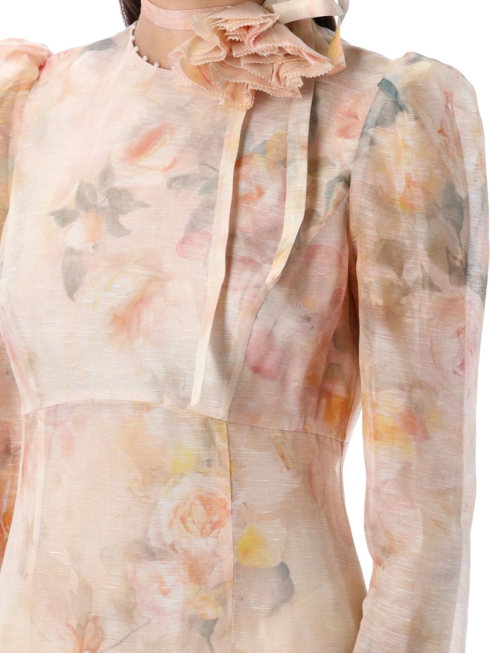 Zimmermann Crush Floer Mini Dress Light Flower Divers