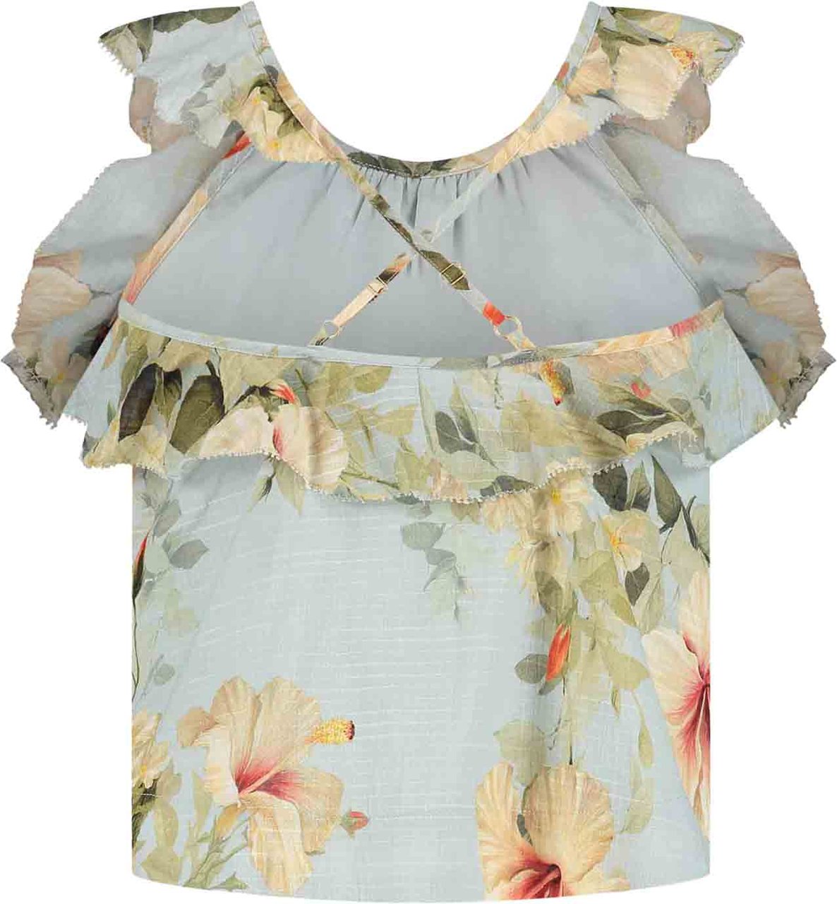 Zimmermann Mahon Kids Frill Top Blauw