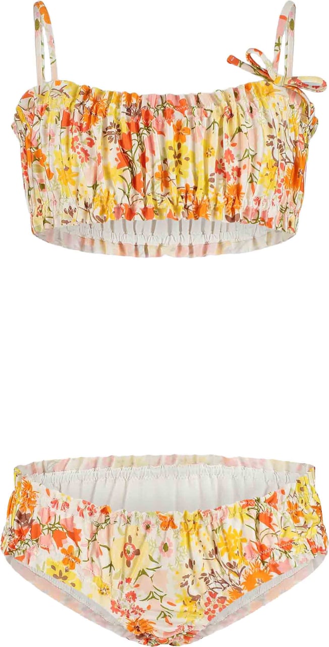 Zimmermann Solstice Kids Shirred Bikini Geel